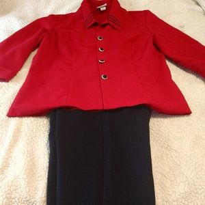 2 piece pants suit